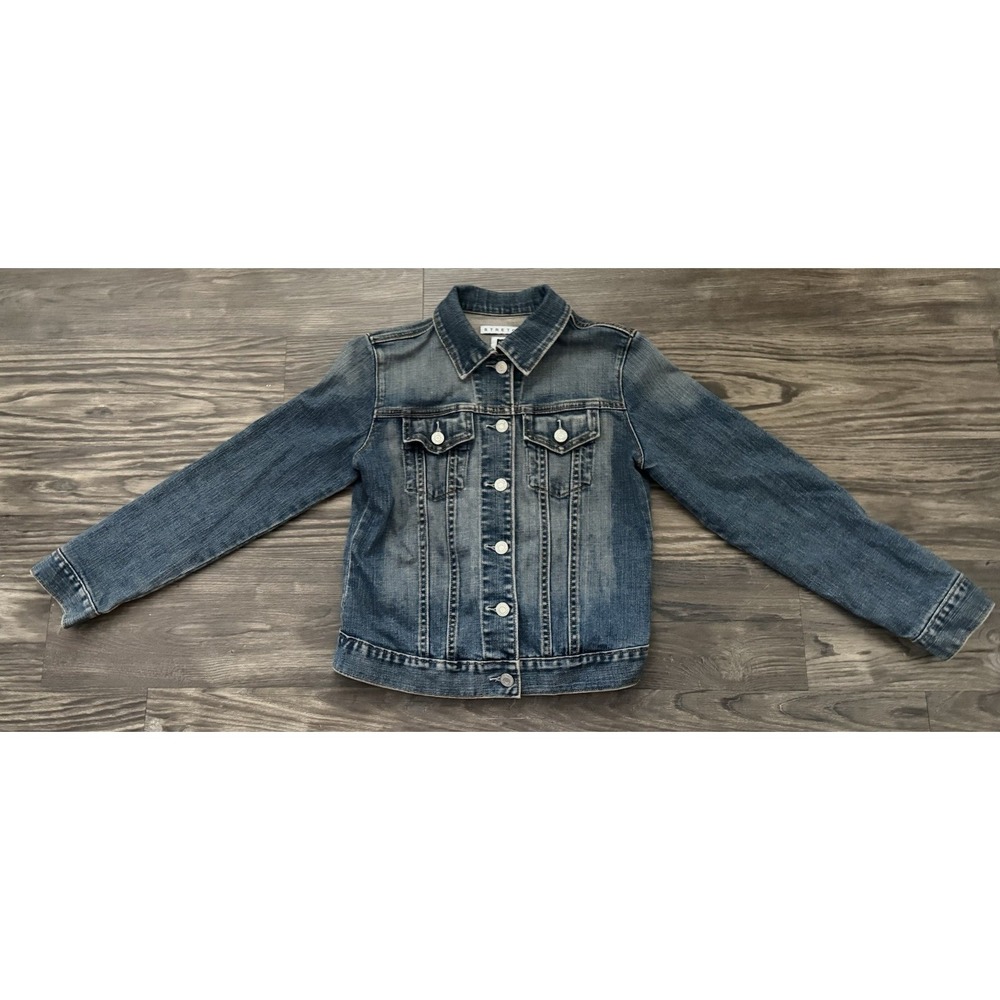 Vintage Gap Womens Small Denim Blue Button Down Jacket Y2K Whimsigoth Fairycore - Picture 2 of 8